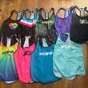 Smashfest Queen tank tops for triathlon or running singlets